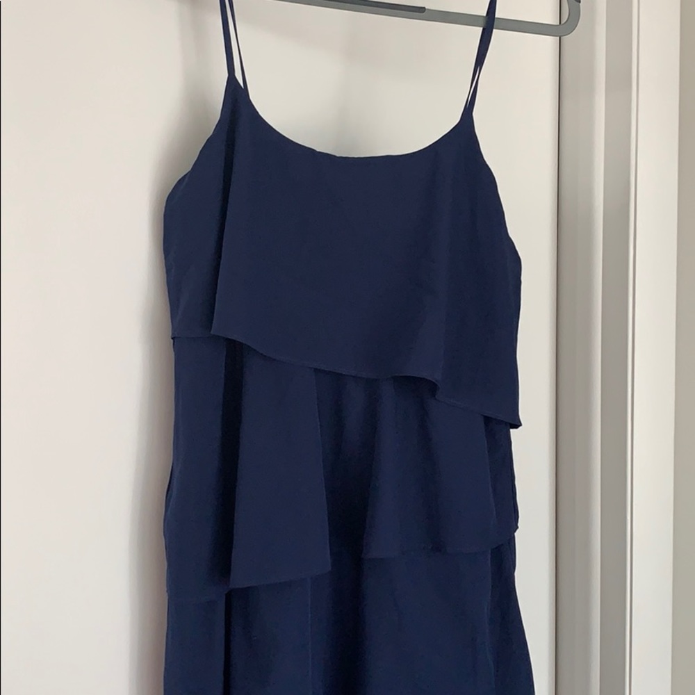 Old Navy Navy Blue Tiered Maxi Dress
